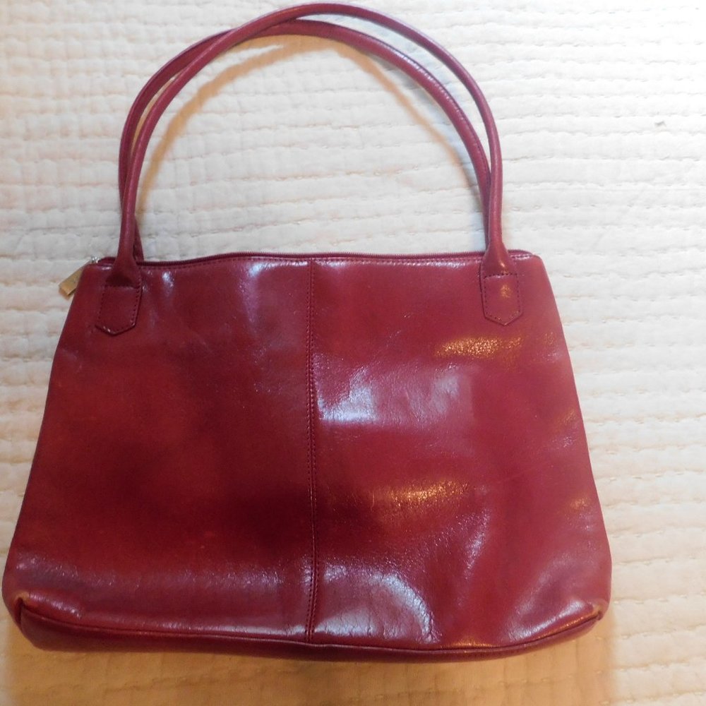 Hobo International Red Leather Shoulder Bag